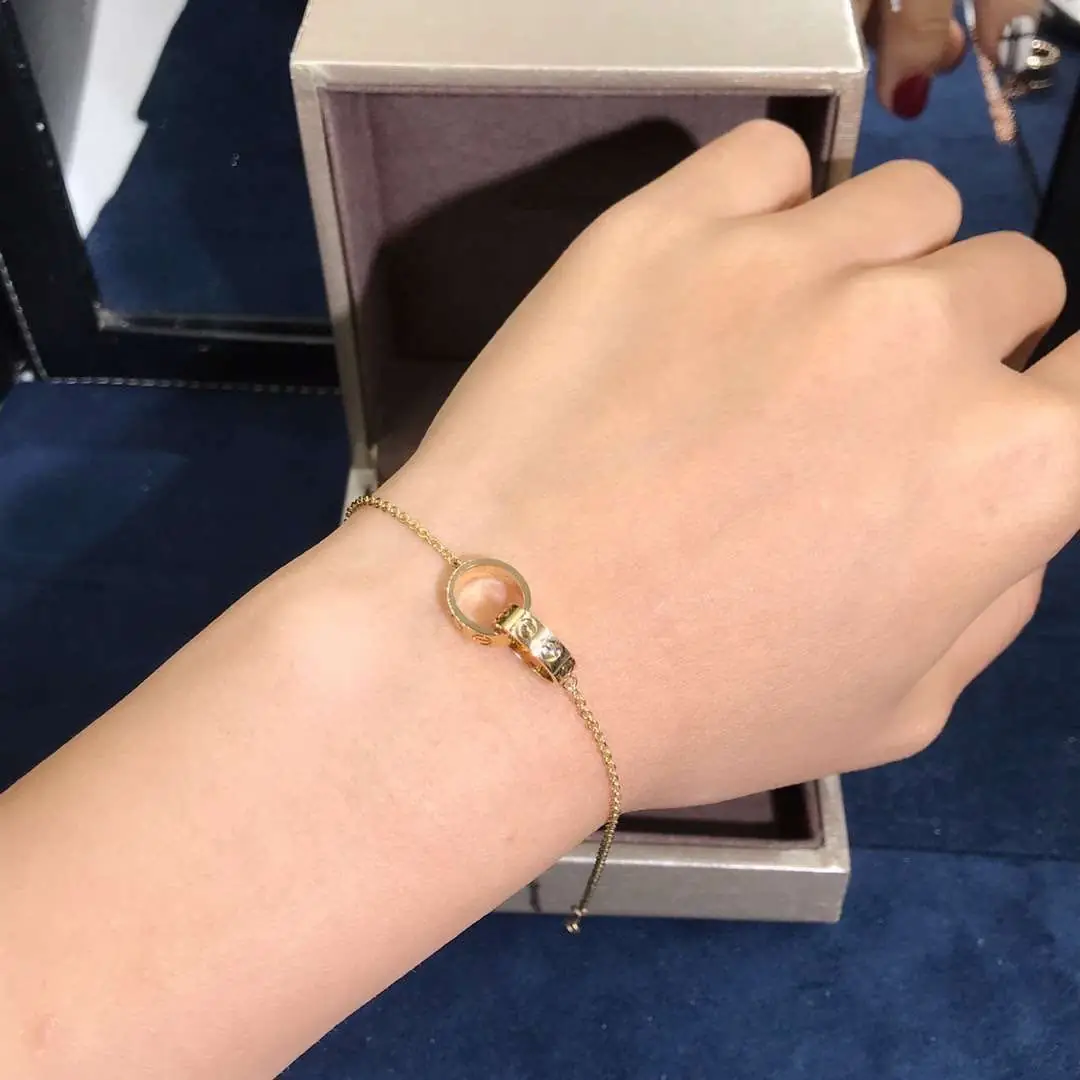 Браслет-цепочка Cartier Love /желтое золото/ 4