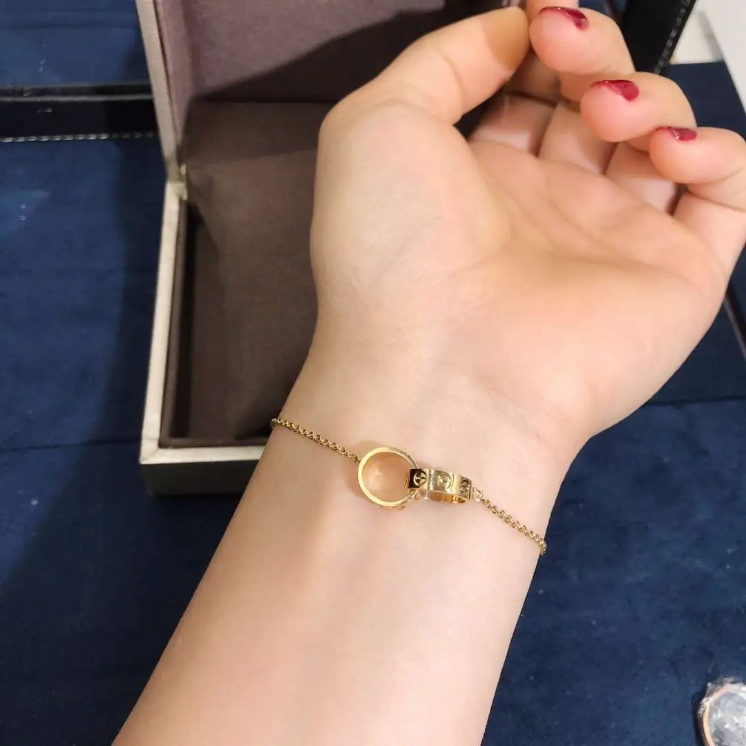 Браслет-цепочка Cartier Love /желтое золото/ 5