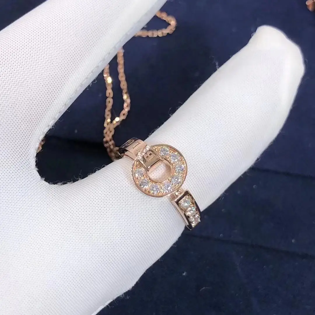 Кольцо Bulgari BVLGARI /бриллианты, розовое золото/