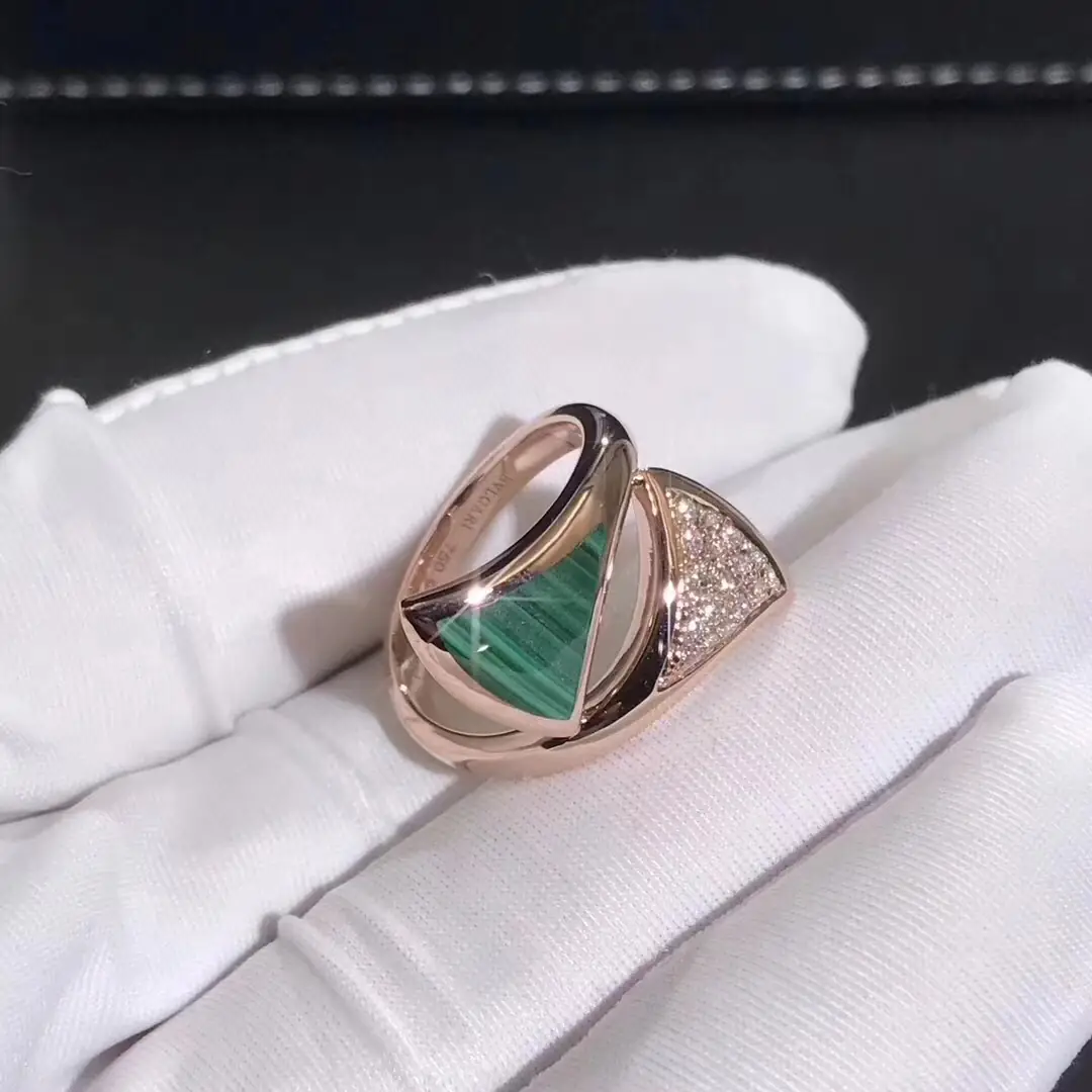 Кольцо Bulgari Divas Dream /бриллианты, перламутр, розовое золото/ 5