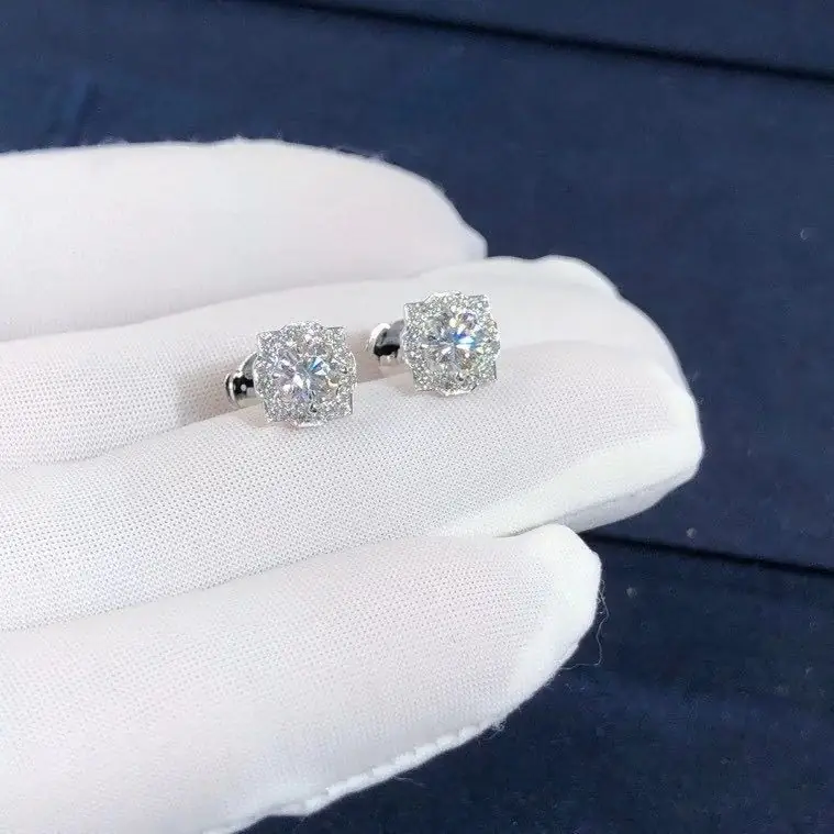 Серьги Harry Winston Bell /белое золото, бриллианты/