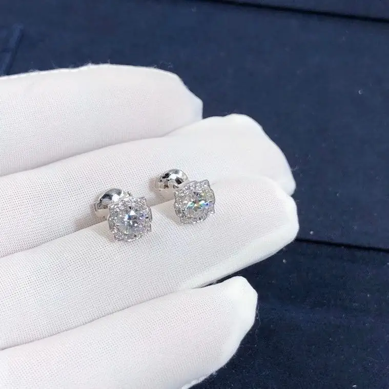 Серьги Harry Winston Bell /белое золото, бриллианты/