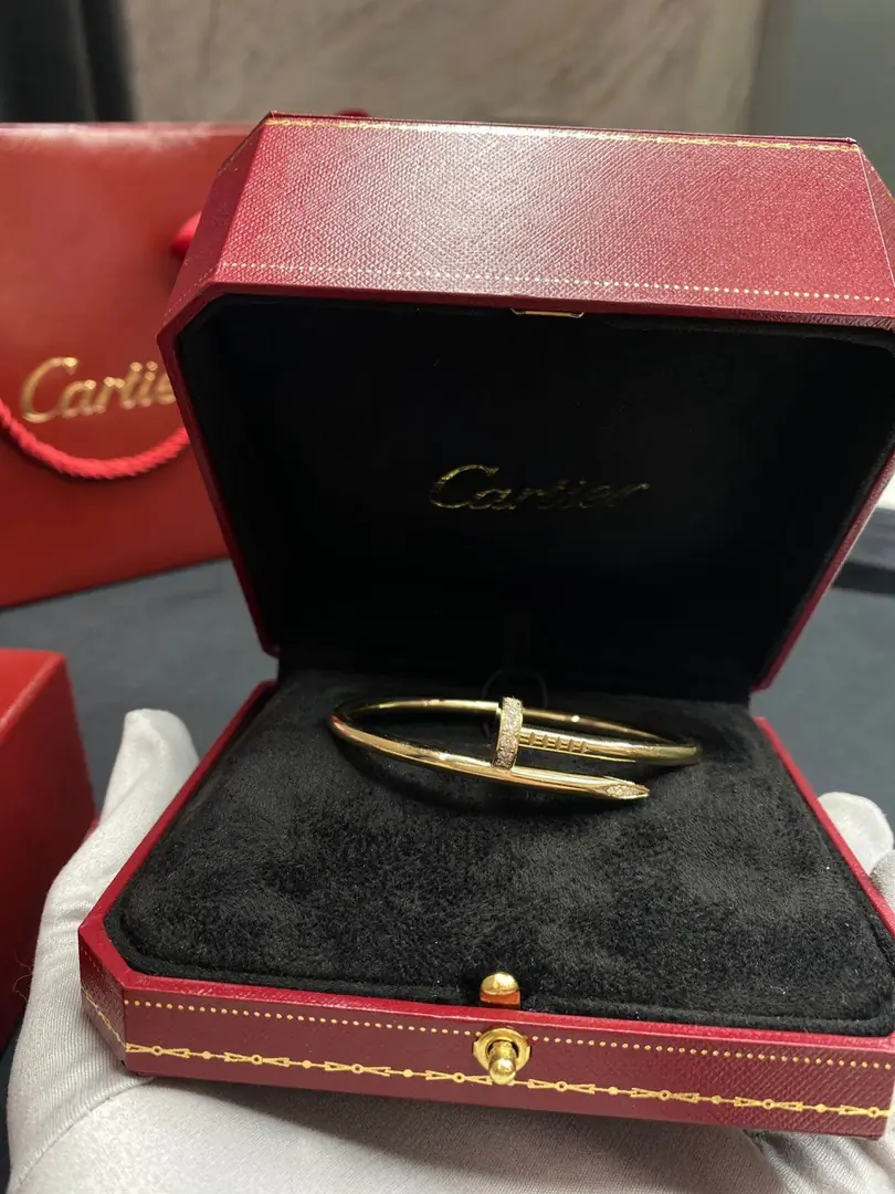 Браслет Cartier Juste Un Clou желтое золото, бриллианты 2