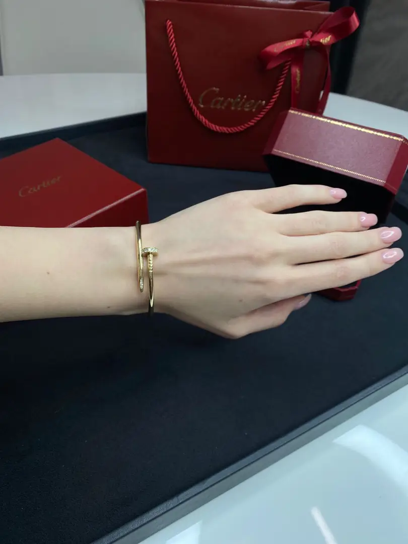 Браслет Cartier Juste Un Clou желтое золото, бриллианты 3