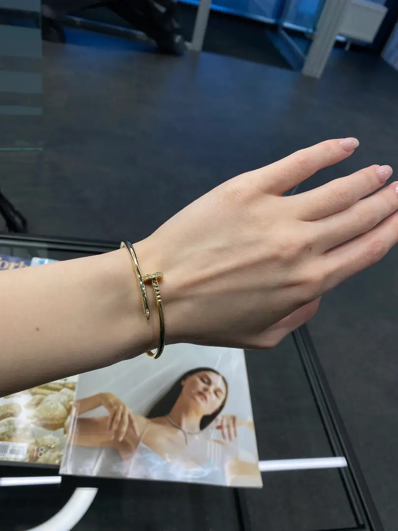 Браслет Cartier Juste Un Clou желтое золото, бриллианты