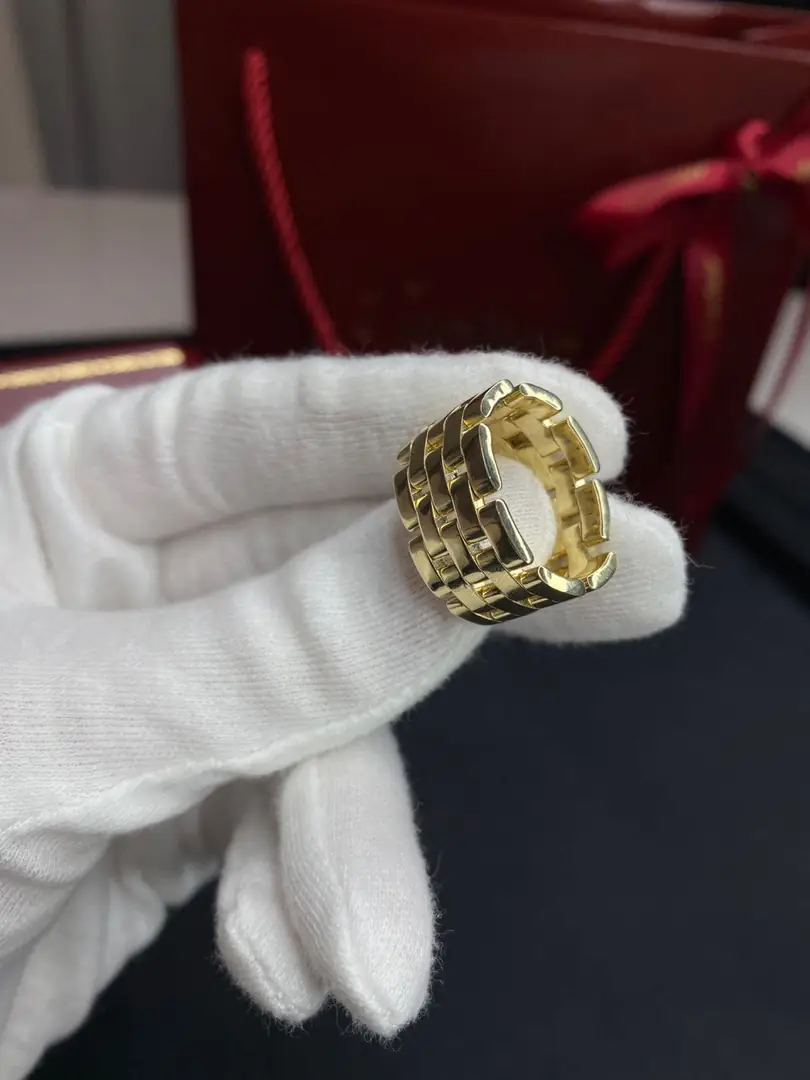 Кольцо Cartier Mallion Panthere желтое золото