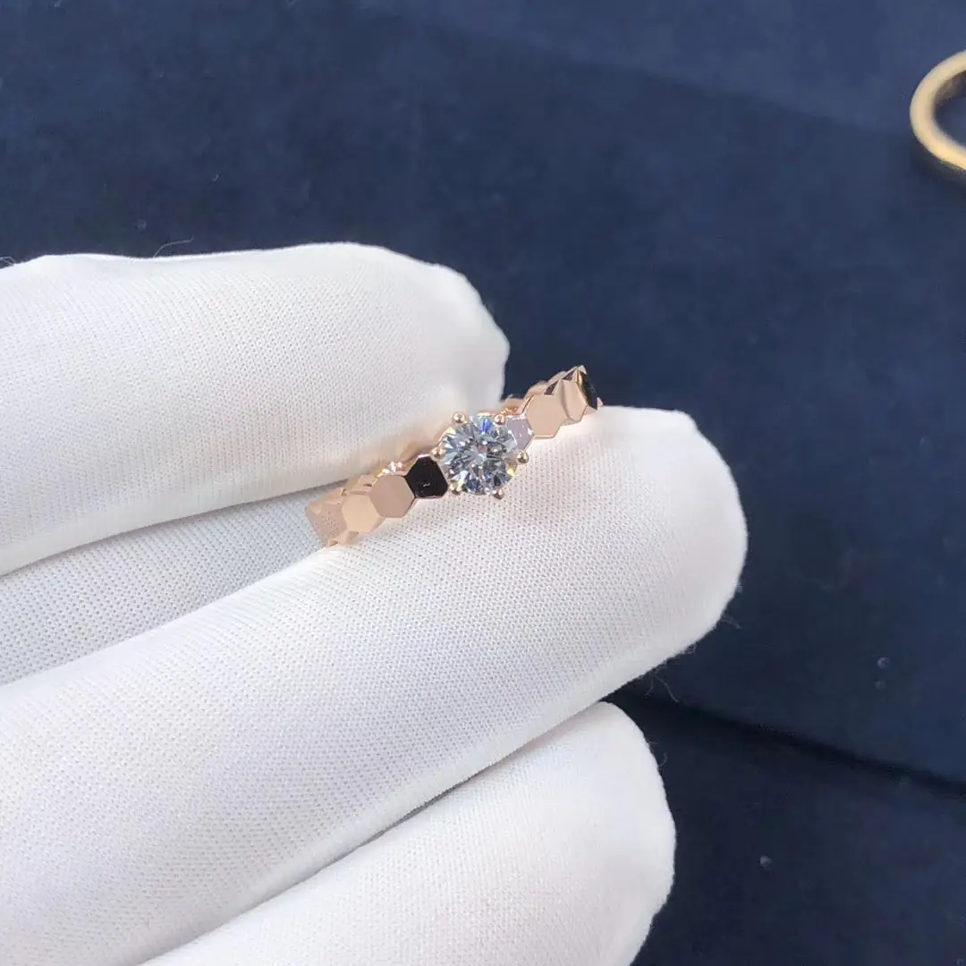 Кольцо для помолвки Chaumet Bee My Love /розовое золото, бриллиант/