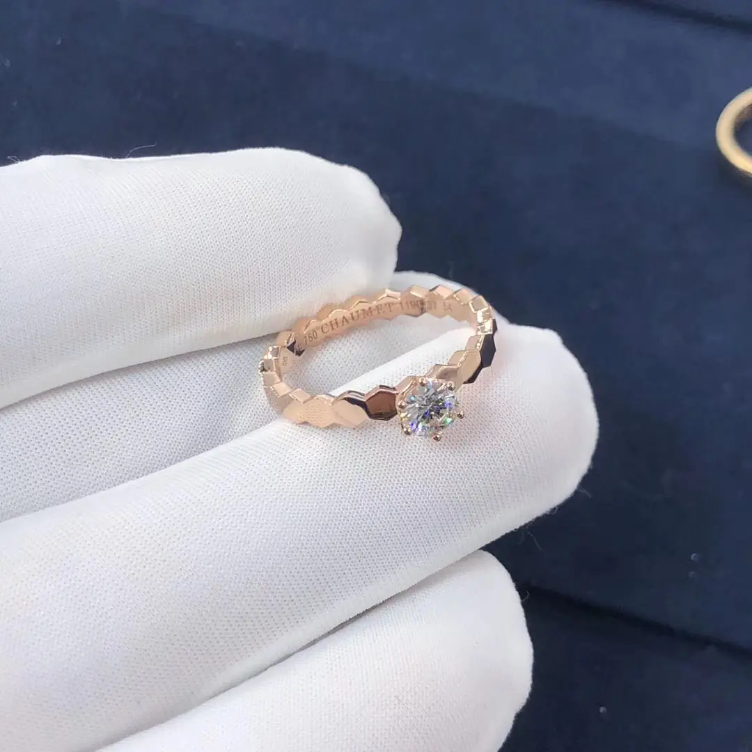 Кольцо для помолвки Chaumet Bee My Love /розовое золото, бриллиант/ 3