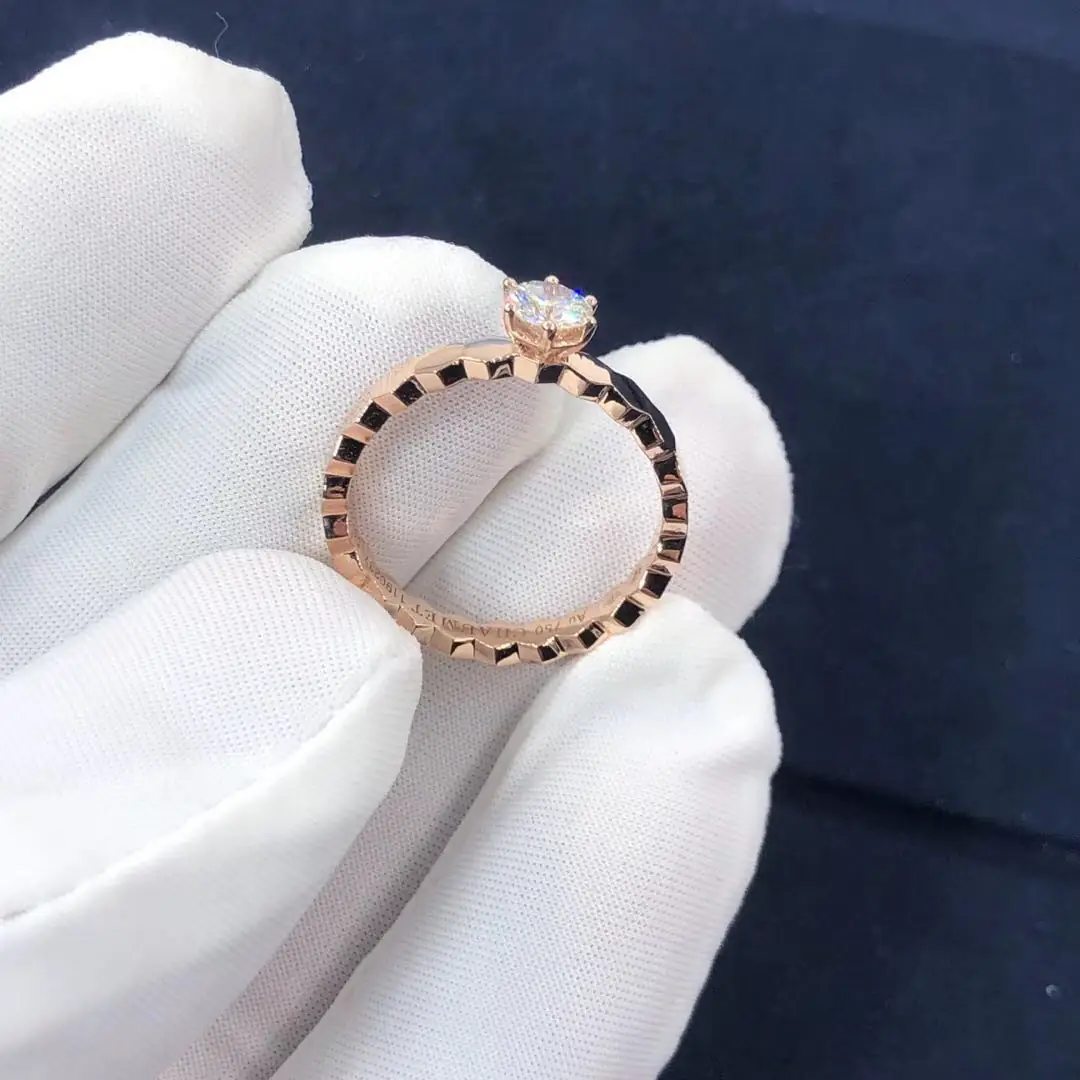 Кольцо для помолвки Chaumet Bee My Love /розовое золото, бриллиант/ 4