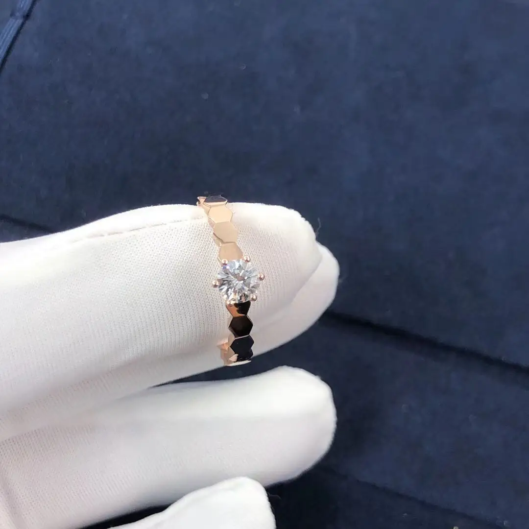 Кольцо для помолвки Chaumet Bee My Love /розовое золото, бриллиант/ 5