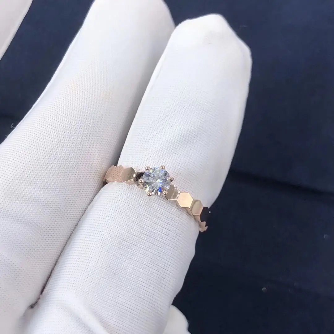 Кольцо для помолвки Chaumet Bee My Love /розовое золото, бриллиант/