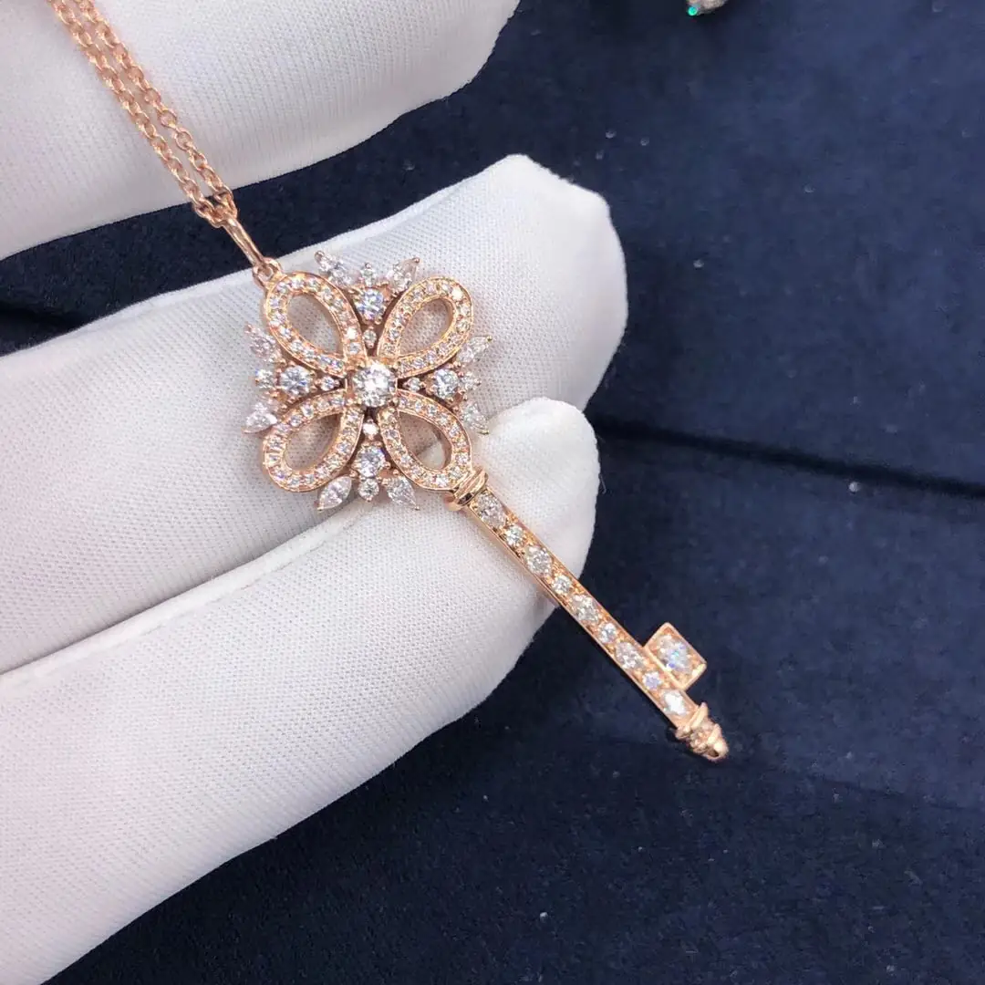 Подвеска Tiffany Victoria Key /розовое золото, бриллианты/ 4