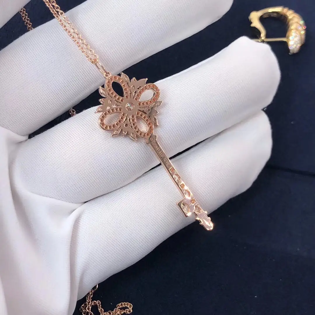 Подвеска Tiffany Victoria Key /розовое золото, бриллианты/ 5
