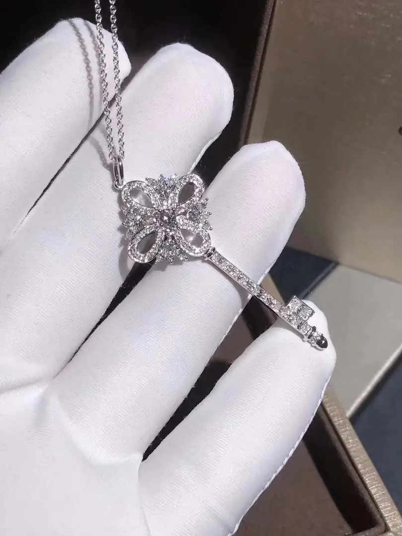 Подвеска Tiffany Victoria Key /розовое золото, бриллианты/ 8