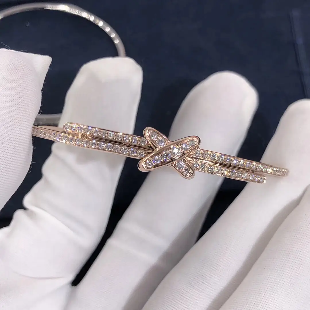 Браслет Chaumet Premiers Liens /розовое золото, бриллианты/