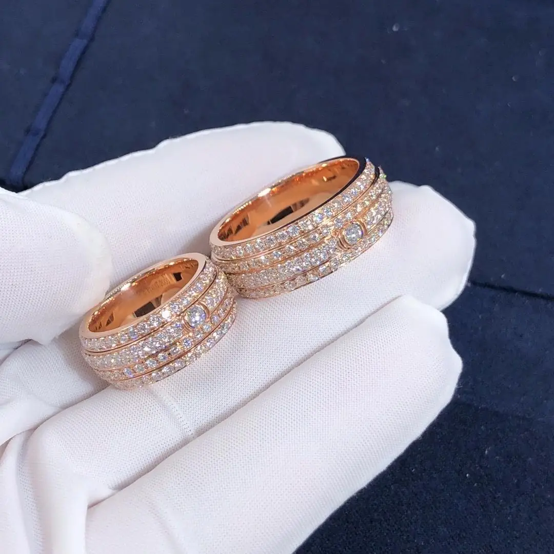 Кольцо Piaget Possession четыре круга /розовое золото, бриллианты/ 7