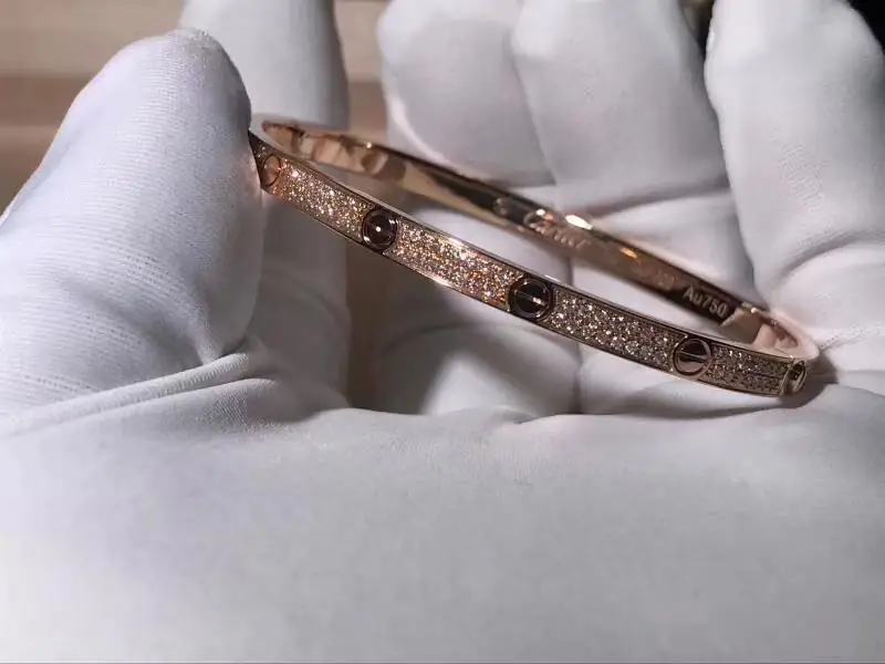 Браслет Cartier Love маленькая модель /белое золото, бриллианты/ 6