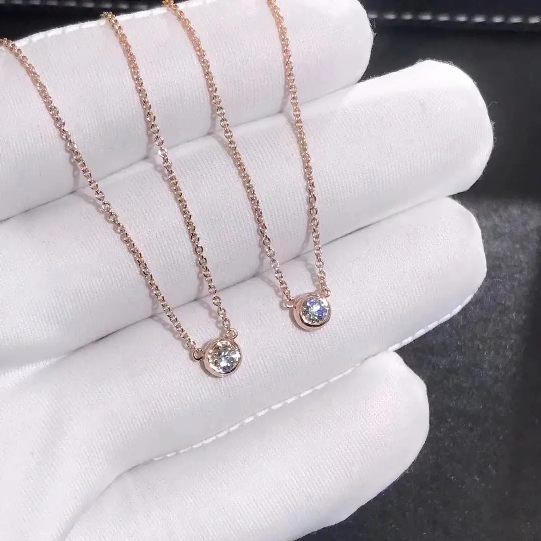 Подвеска Tiffany Elsa Peretti /бриллианты, розовое золото/