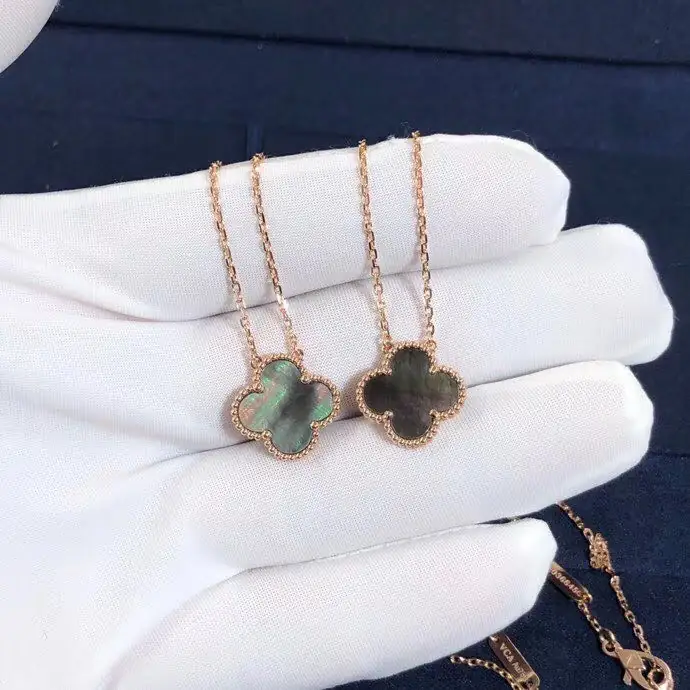Подвеска Van Cleef Arpels Alhambra /розовое золото, перламутр/ 8