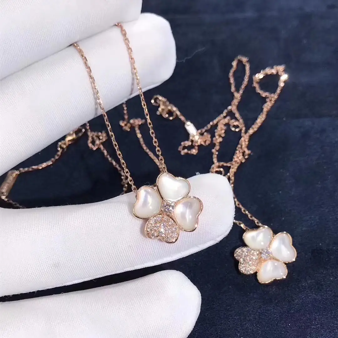 Подвеска Van Cleef &amp; Arpels /розовое золото, перламутр, бриллианты/