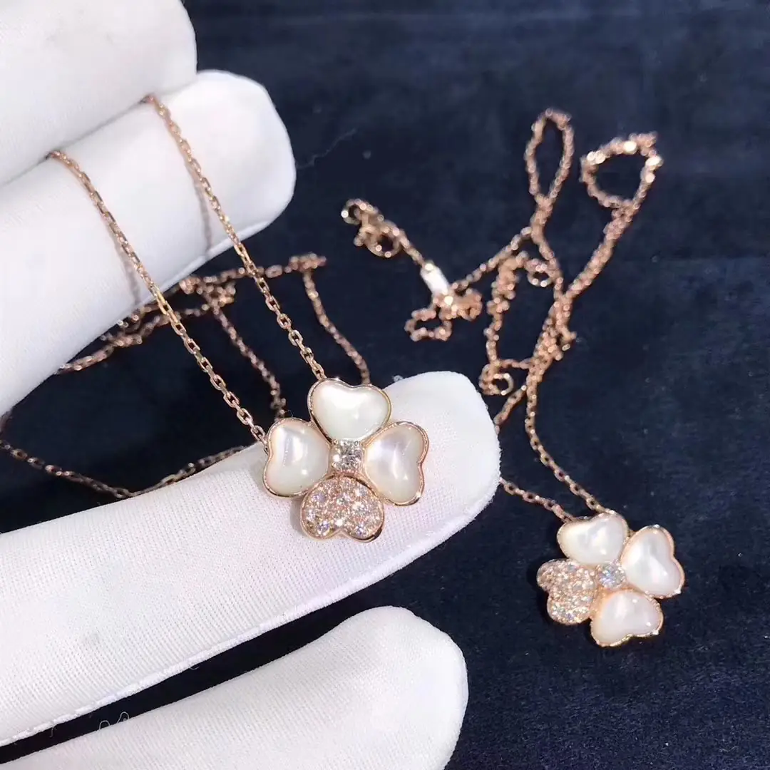 Подвеска Van Cleef &amp; Arpels /розовое золото, перламутр, бриллианты/