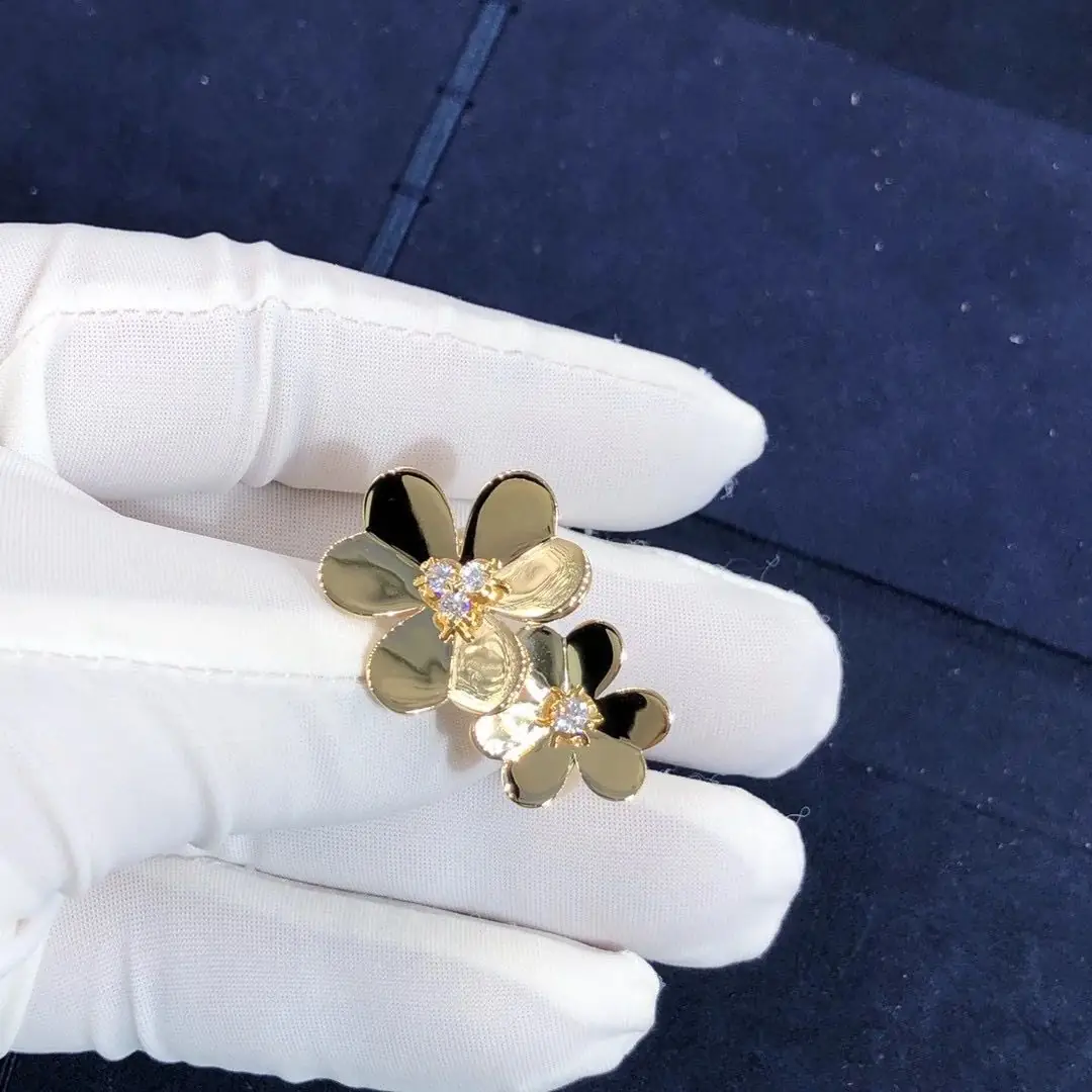Кольцо Van Cleef & Arpels Frivole /бриллианты, желтое золото/