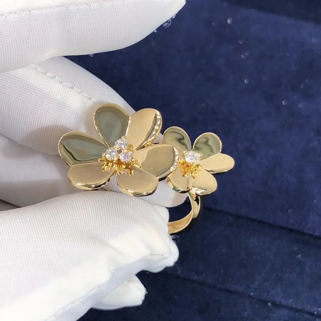 Кольцо Van Cleef & Arpels Frivole /бриллианты, желтое золото/