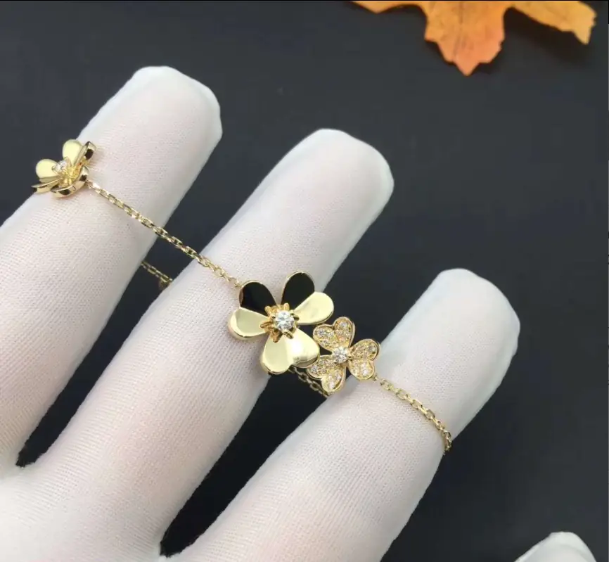 Браслет Van Cleef & Arpels Frivole /бриллианты, желтое золото/ 8