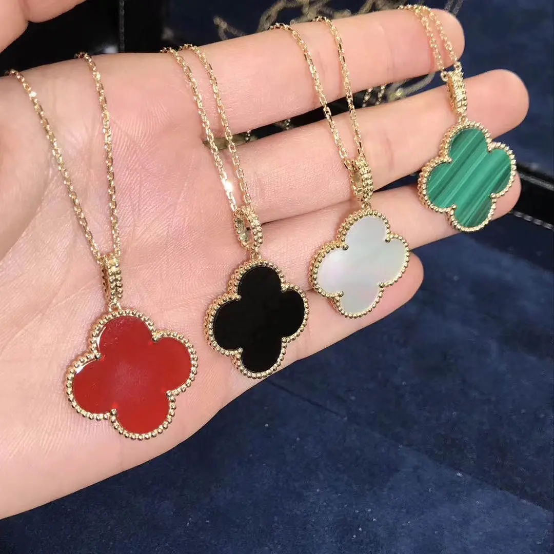 Подвеска Van Cleef & Arpels Magic Alhambra /малахит, желтое золото/ 9