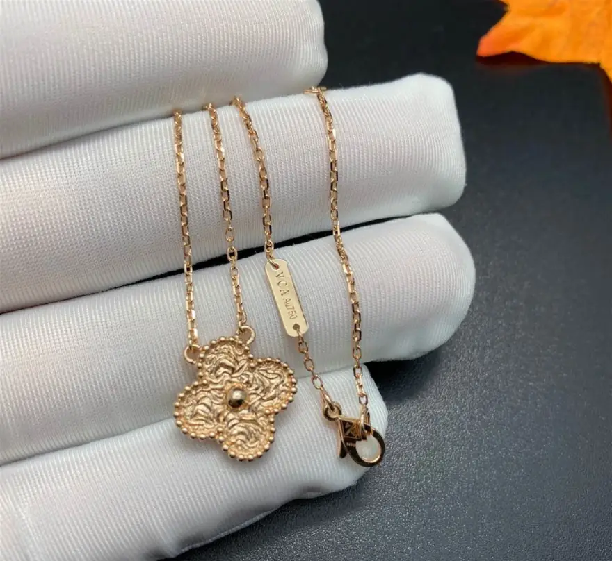 Подвеска Van Cleef &amp; Arpels Vintage Alhambra 15 мм /розовое золото/